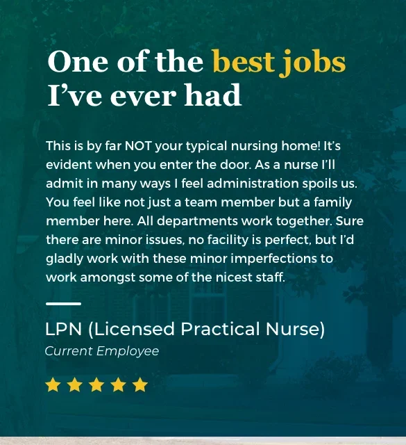 One of the best jobs I've ever had